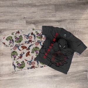 Marvel Superhero T-Shirts Set Bundle Lot